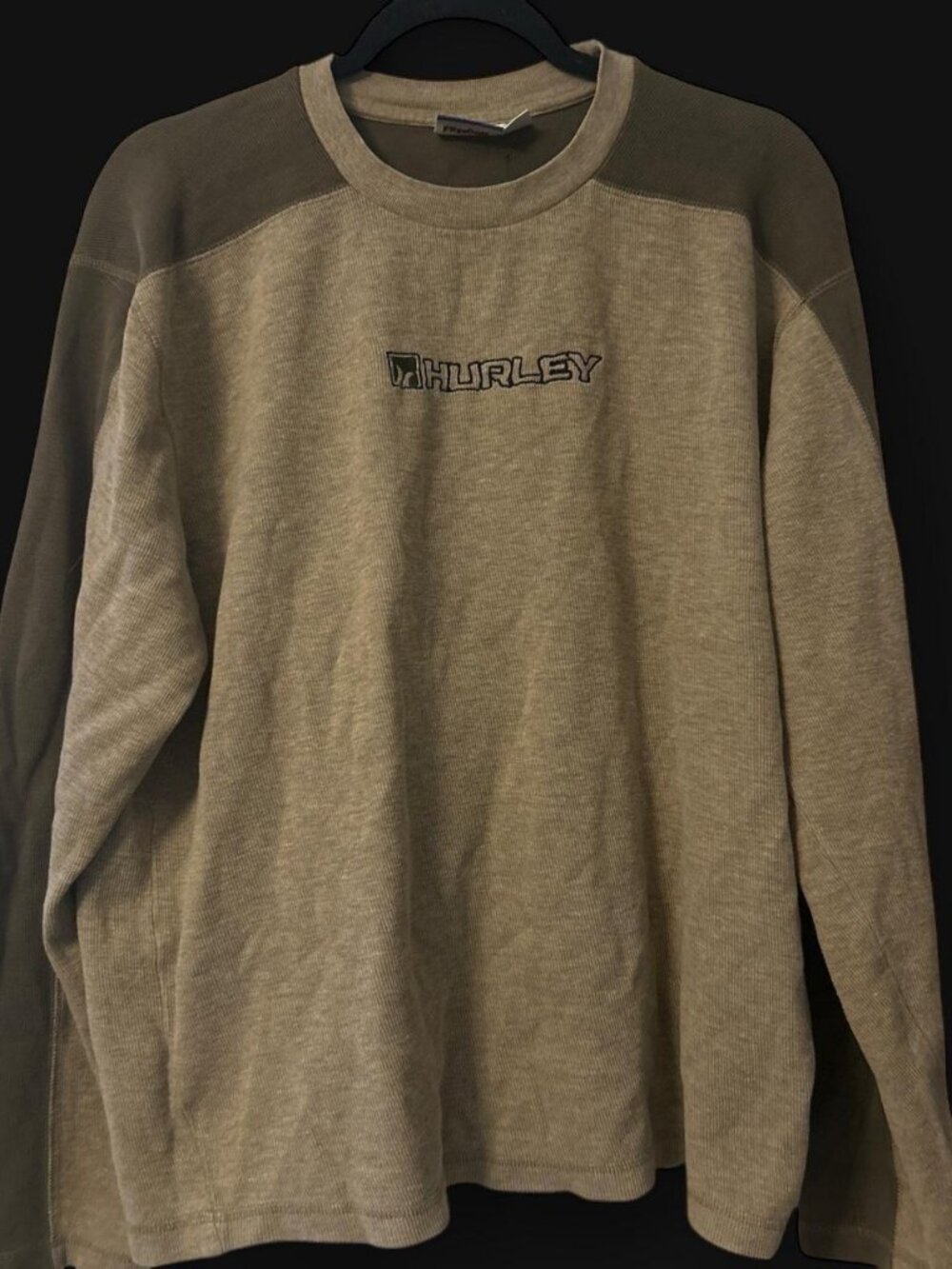 Vintage Hurley sweatshirt in tan & olive